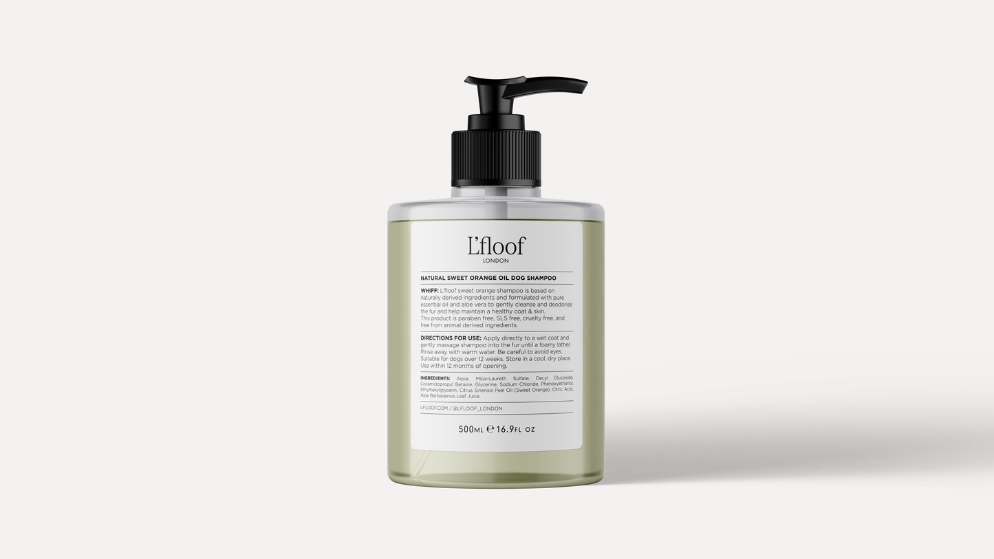 L'floof WHIFF Hundeshampoo mit natürlichem Orangenöl, 500 ml