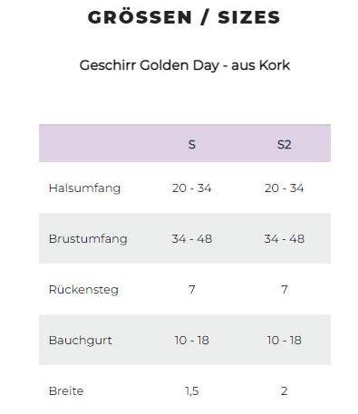 Geschirr Golden Day - aus Kork