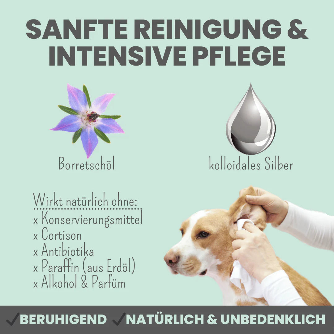 Ohrreinigung & Pflege für Hunde & Katzen (75ml)