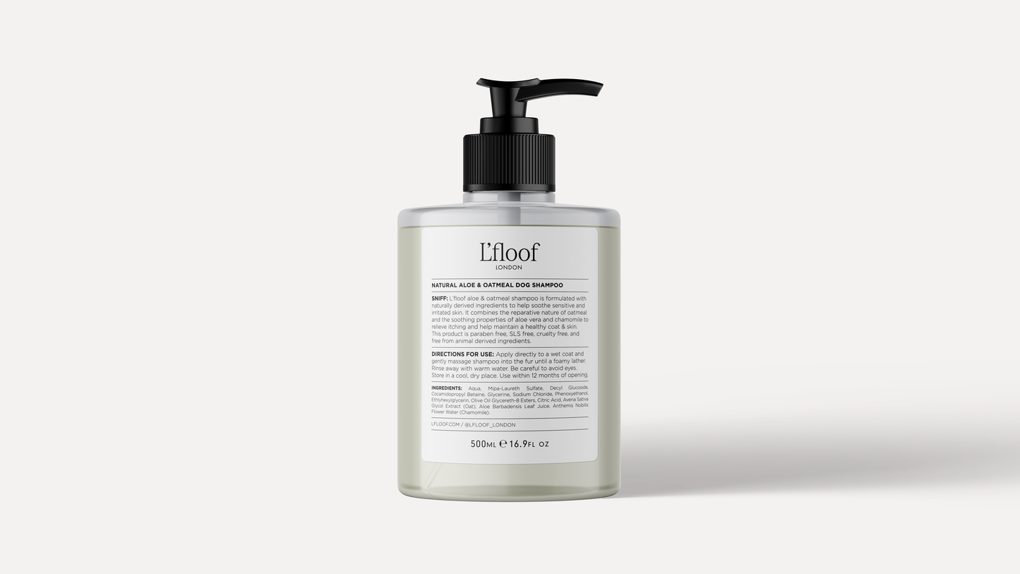 Natürliches Hundeshampoo mit Hafer und Aloe WHIFF — 500 ml
