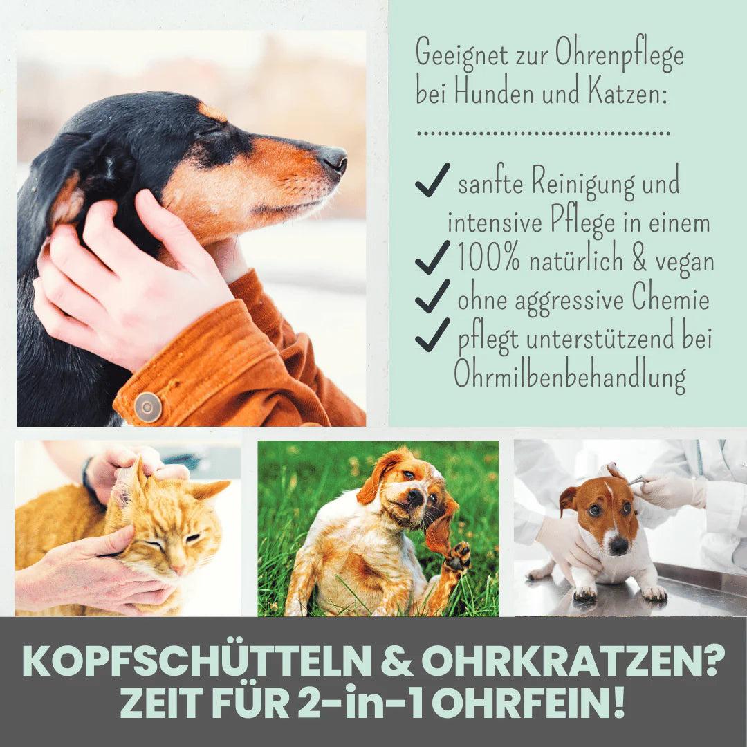 Ohrreinigung & Pflege für Hunde & Katzen (75ml)