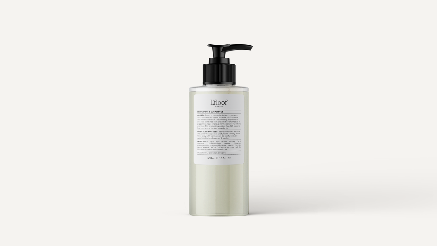 Natürliches Hundeshampoo - Pfefferminze/Eukalyptus - 300 ml