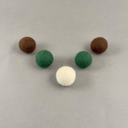 Weihnachts Edition Set mit 5 Katzenwollknäuel