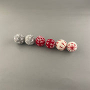 Handgenähte Filz Weihnachtskugeln