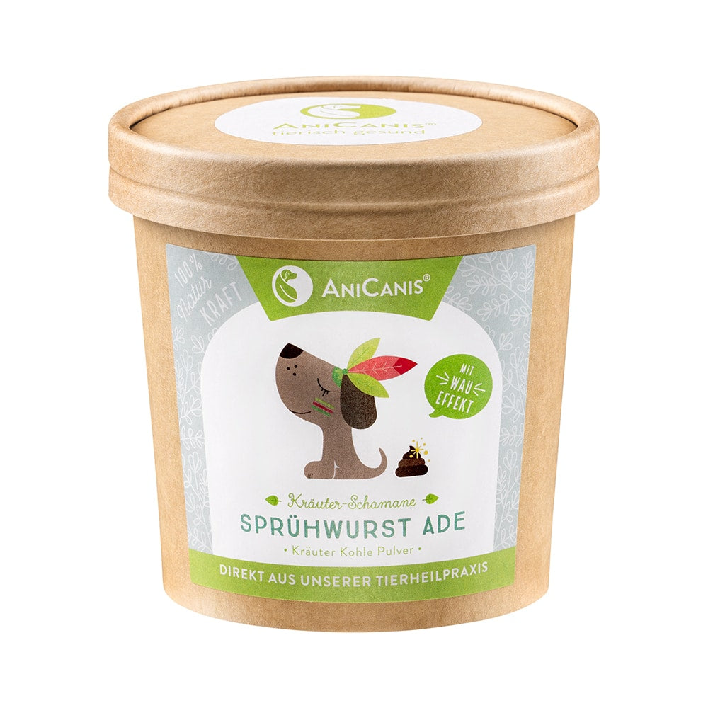 Sprühwurst Ade - Kräuter-Kohlepulver für optimale Kotbeschaffenheit