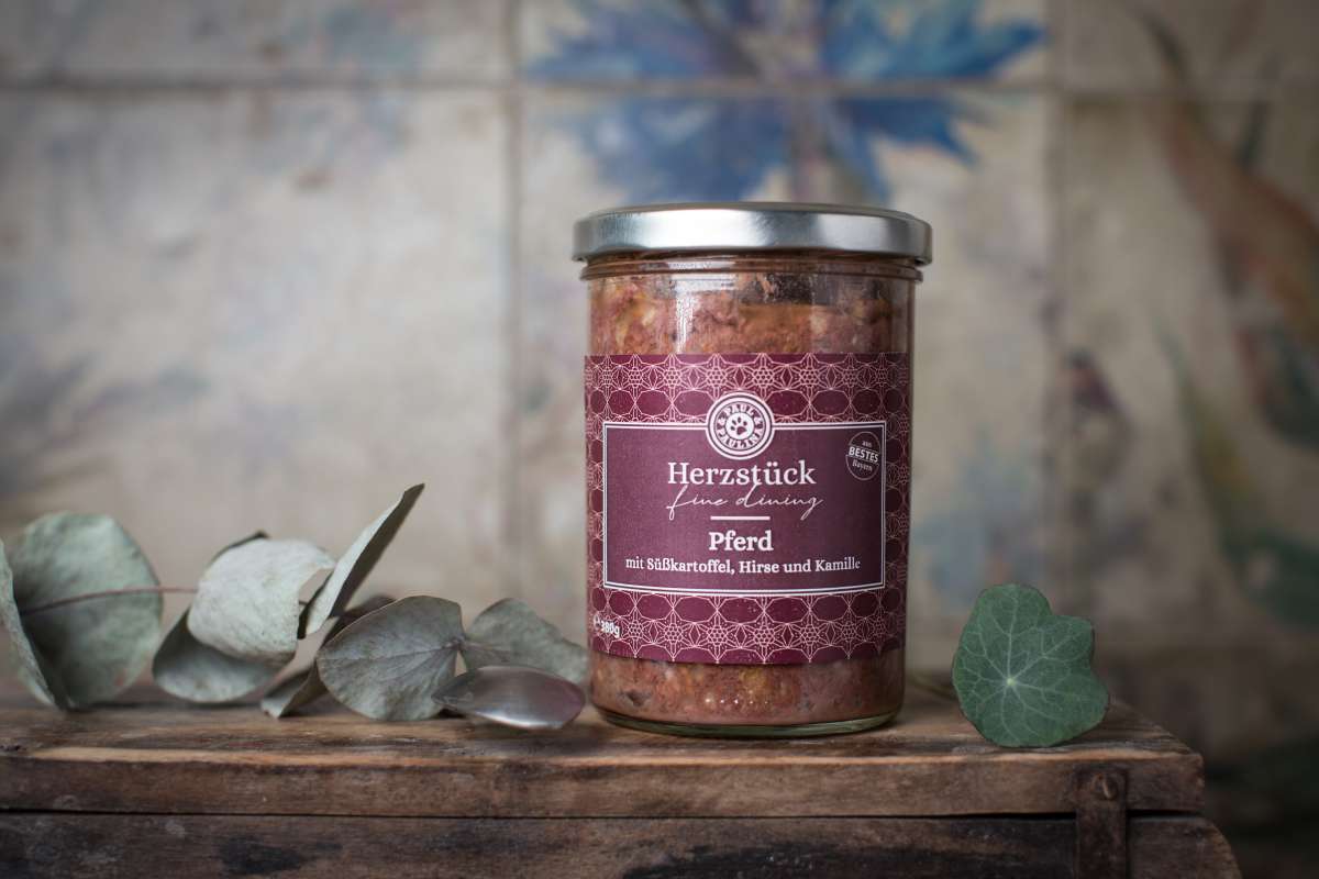 Herzstück Pferd mit Süßkartoffel und Kamille 200g