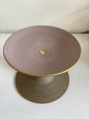 Handgefertigter, erhöhter Katzennapf - flach