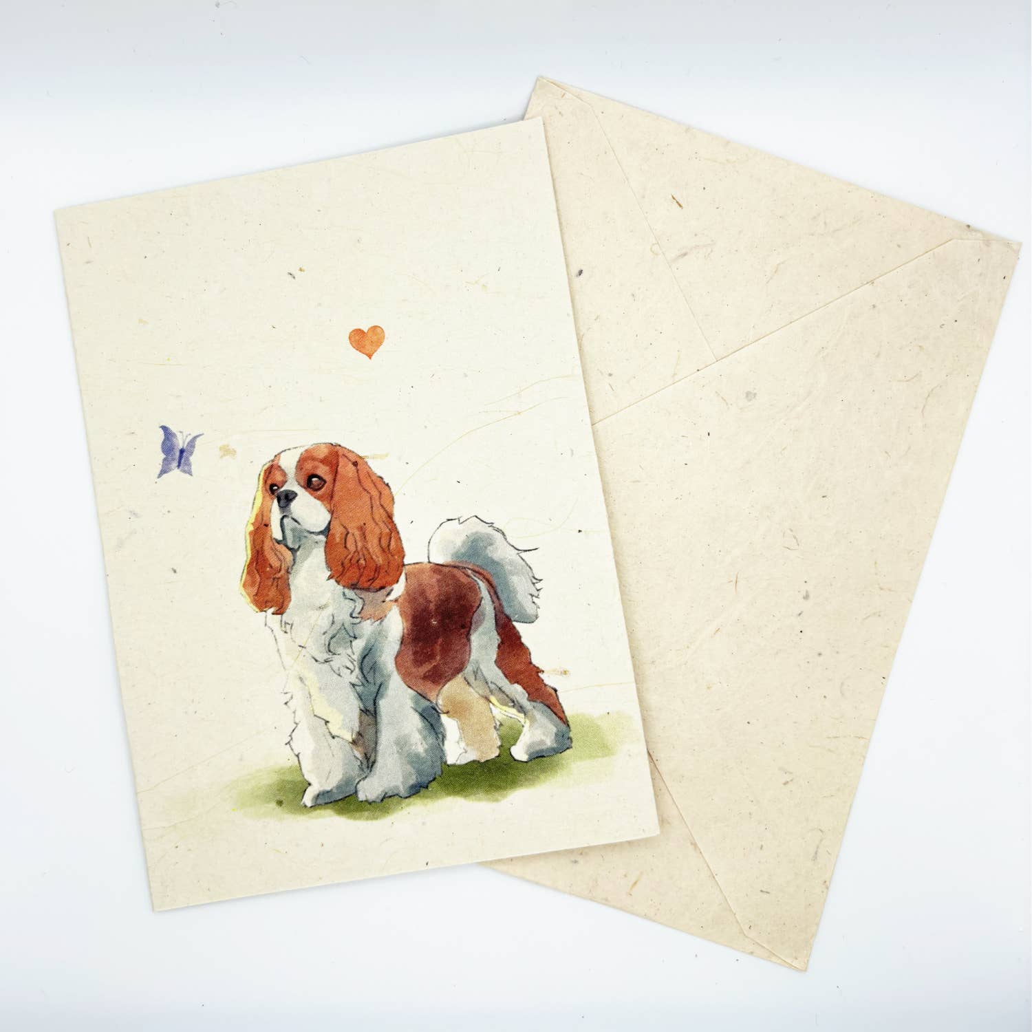 Grusskarte A6, Kunst auf Lokta-Papier gedruckt, König Charles