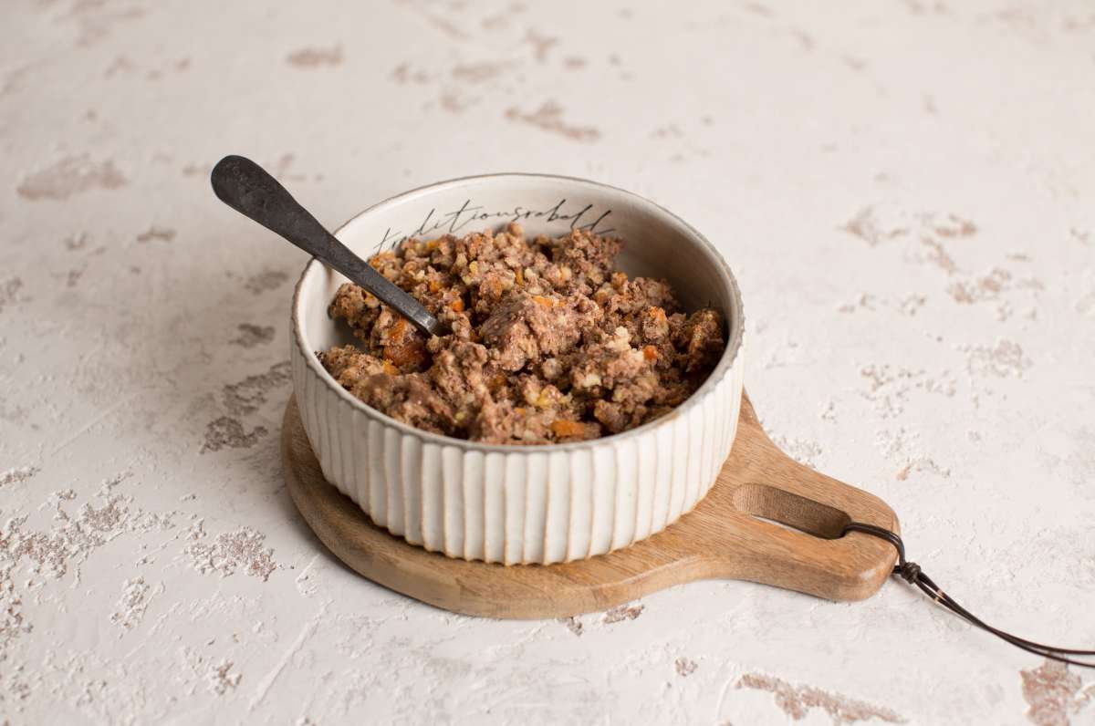 Herzstück Rind mit Hirse, Zucchini und Haselnuss 200g
