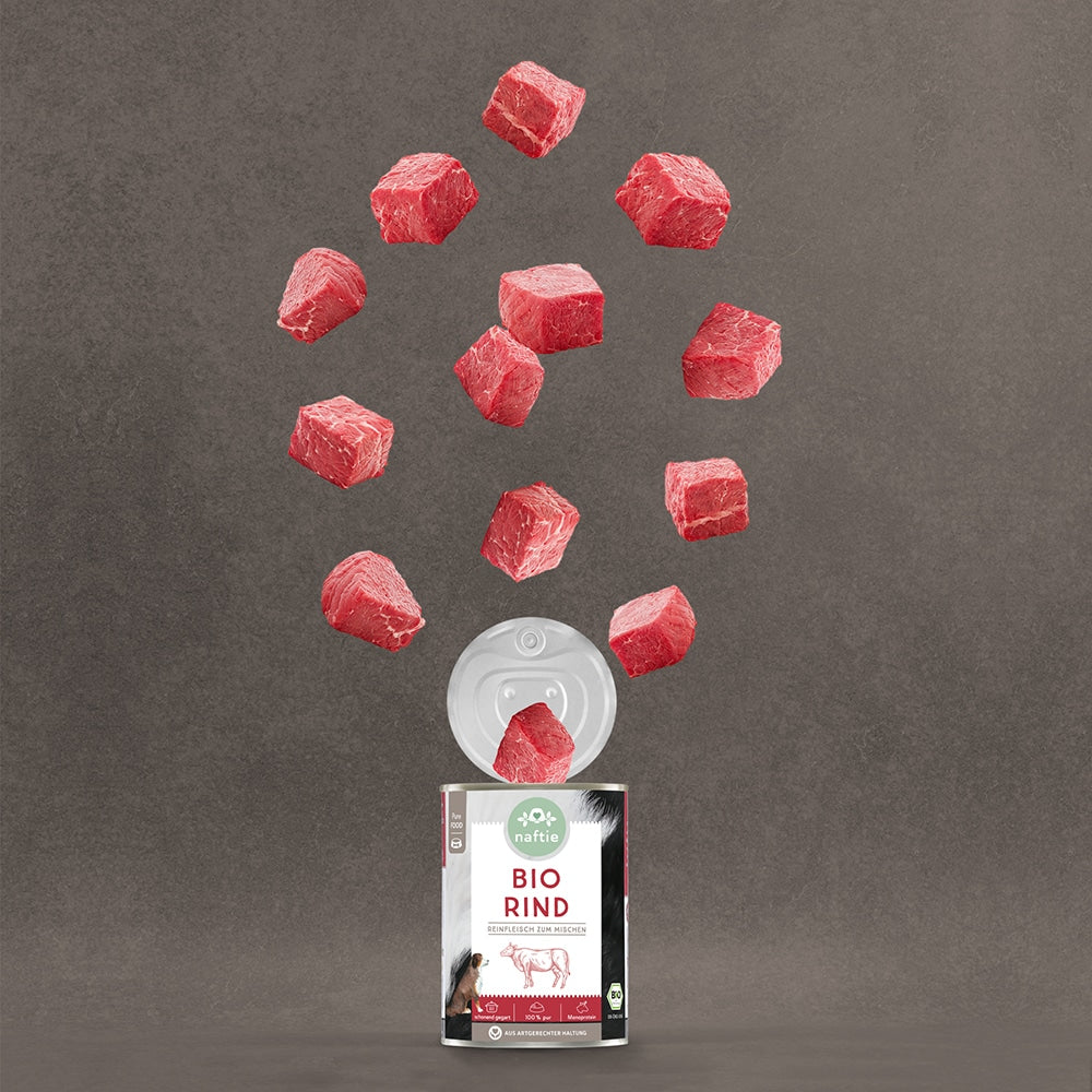100% Bio Rind Nassfutter (800g)